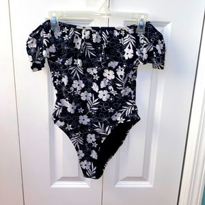 Floral bathing suit